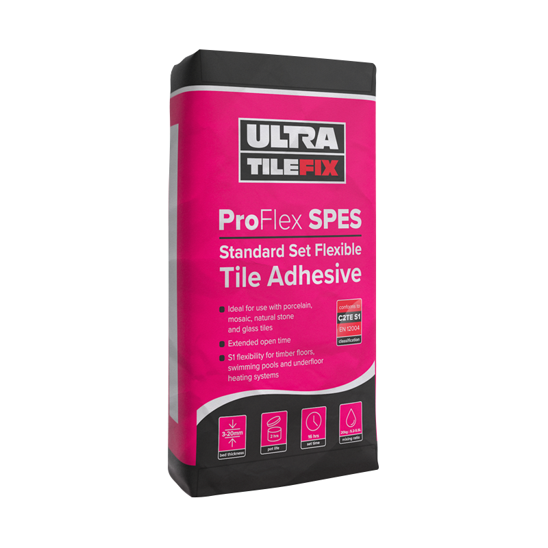 Ultra Tile Fix ProFlex SPES Standard Set Flexible S1 Adhesive White 20kg